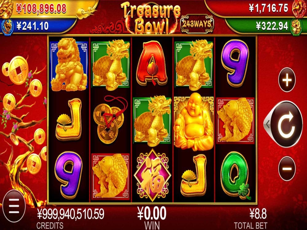 Treasure Bowl free demo com visual de grande ganho