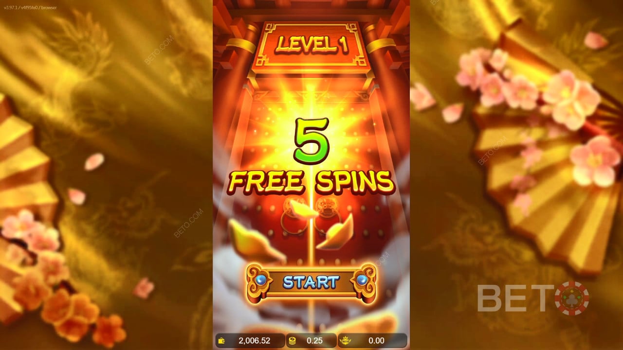 Comparação visual entre jogo base e rodadas de Free Spins na Treasure Bowl