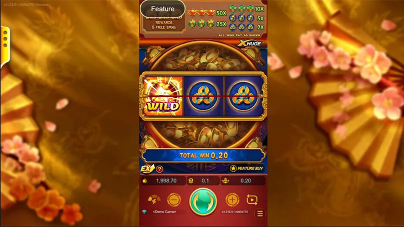 Ecrã dos Free Spins do Treasure Bowl mostrando a mecânica de bloqueio e símbolos adicionais