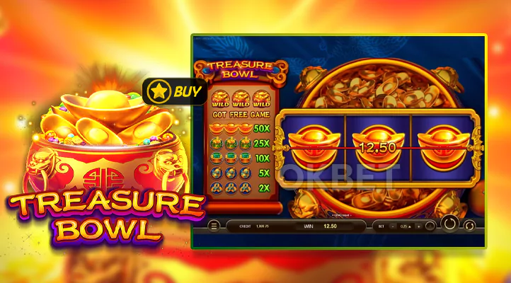 Treasure Bowl frequência de acerto e distribuição de vitórias